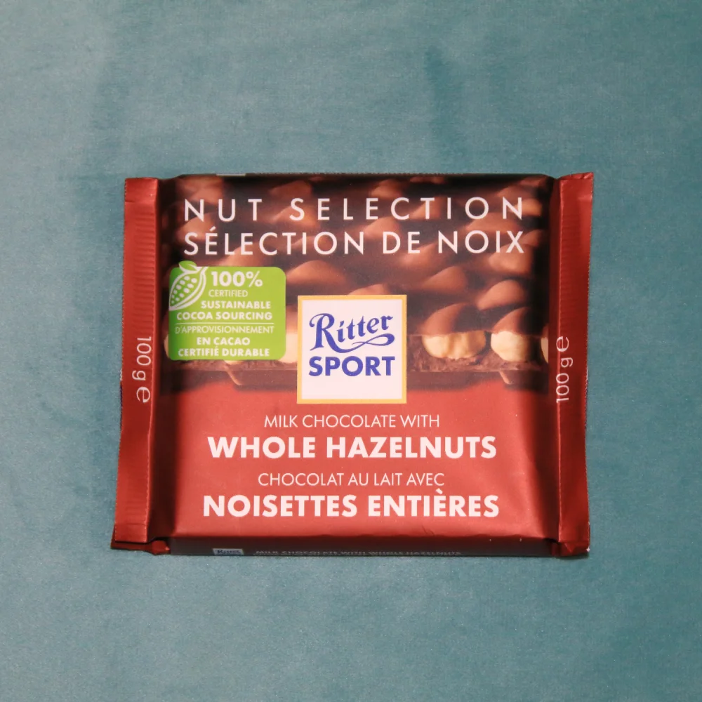 Ritter Sport Chocolate Whole Hazelnut Cover